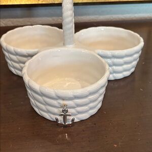 Pottery Barn Regatta Condiment Dish